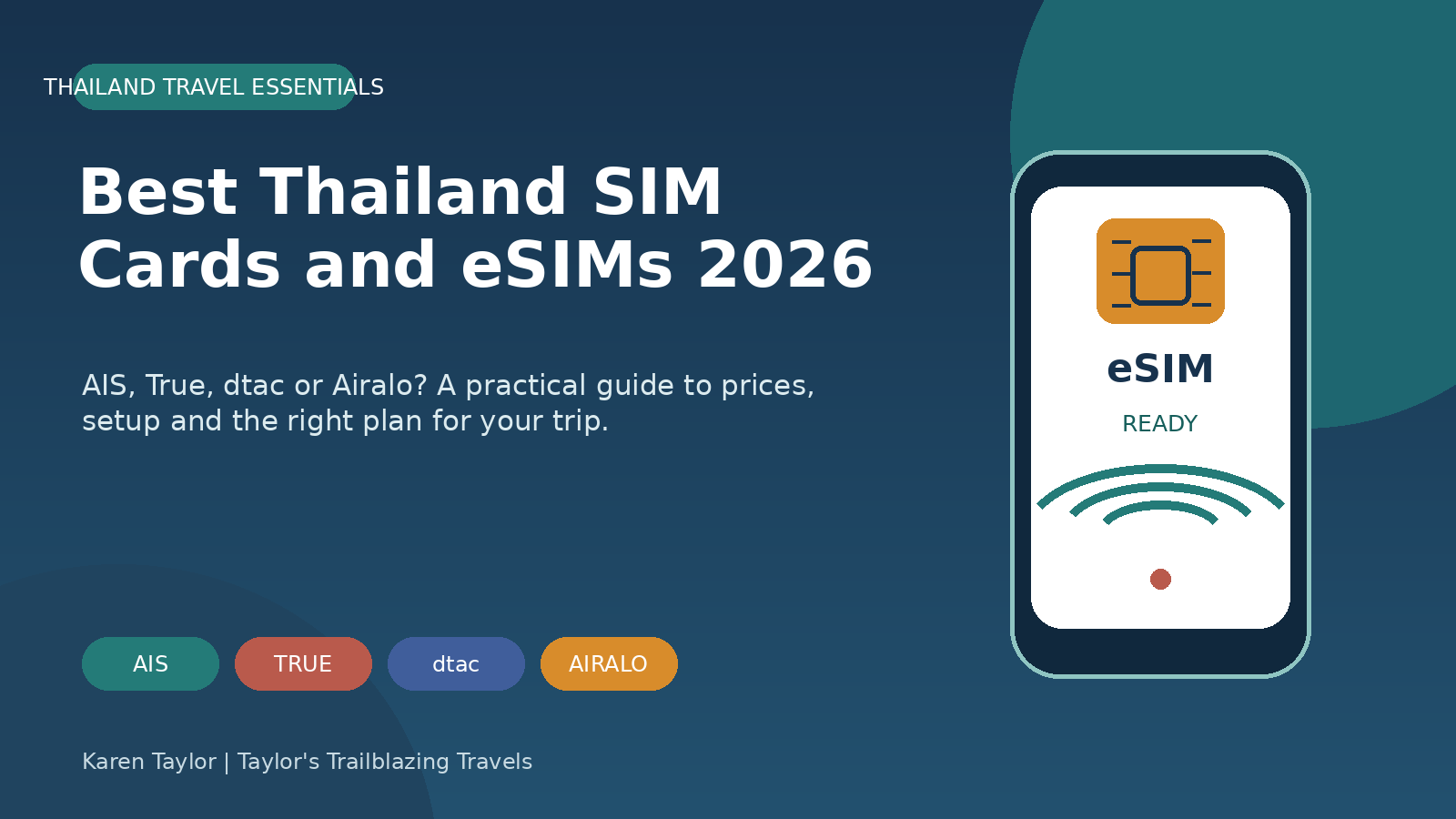 Best Thailand SIM Cards and eSIMs 2026: AIS, True, dtac or Airalo?